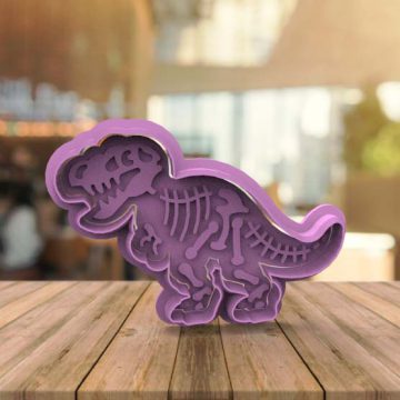 Cortante para reposteria con forma de Fósil de Dinosaurio - N